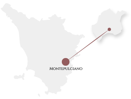 mappa toscana su montepulciano