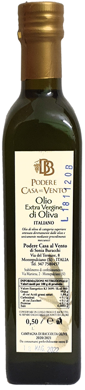 bottiglia olio evo 0,5
